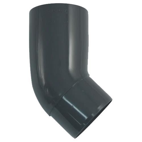 Koleno svodu okapu 45° DN 75 mm, antracit, plast, Marley 085548