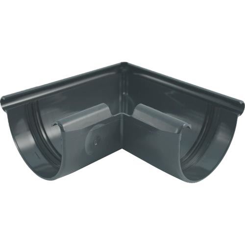 Vnější roh žlabu okapu RG 125 mm, antracit, plast, Marley 085289