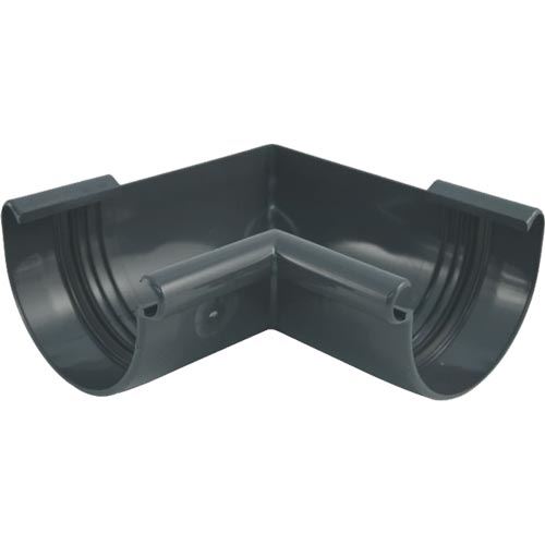 Vnitřní roh žlabu okapu RG 75 mm, antracit, plast, Marley 805559