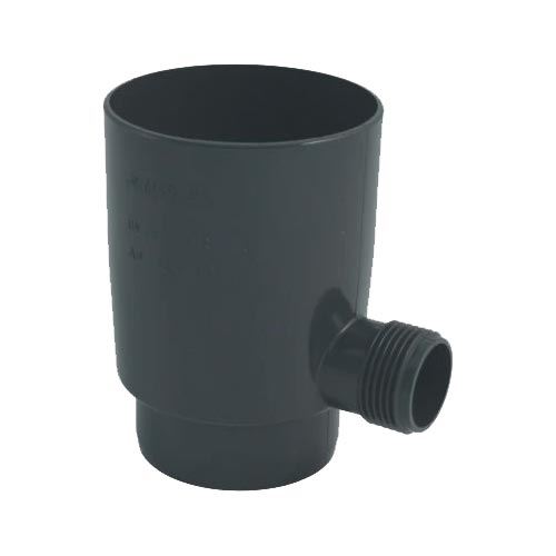 Sběrač dešťové vody okapu DN 105 mm, s vnějším závitem 1", antracit, plast, Marley 085692