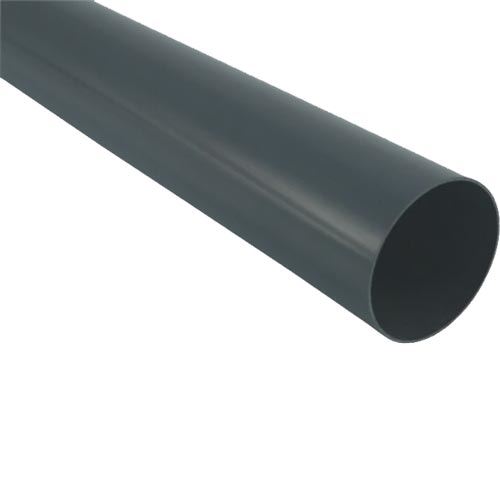 Svod okapu DN 105 mm, délka 2,5 m, antracit, bez hrdla, plast, Marley 085500