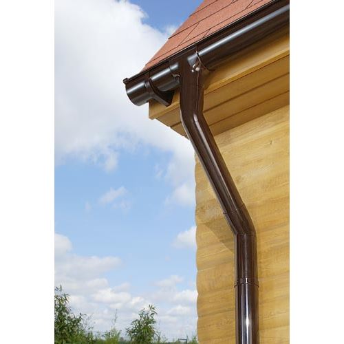 Kovový hák žlabu okapu RG 150 mm, hnědá, překroucený, poplastovaný, Marley 622147