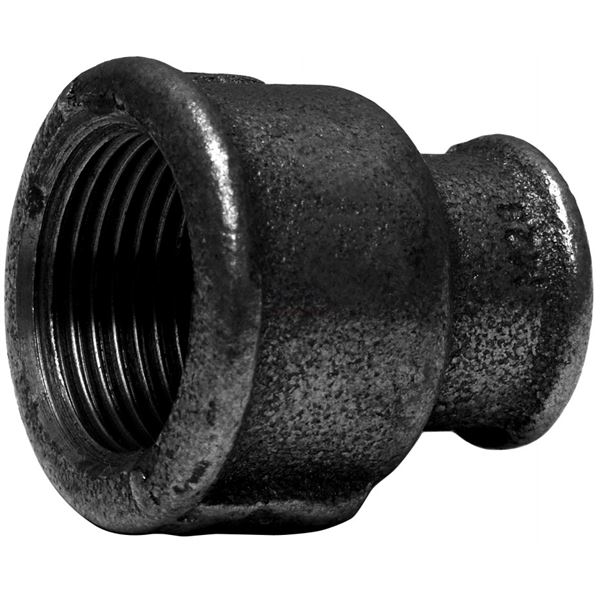 Nátrubek redukovaný černý 3/4 × 1/2" FF