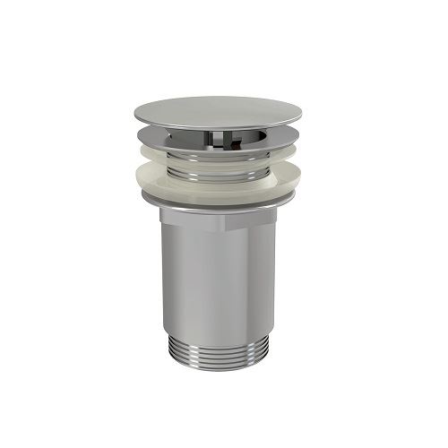 Umyvadlová výpusť 5/4", chrom, click-clack, velká neuzavíratelná zátka, Alcadrain A396