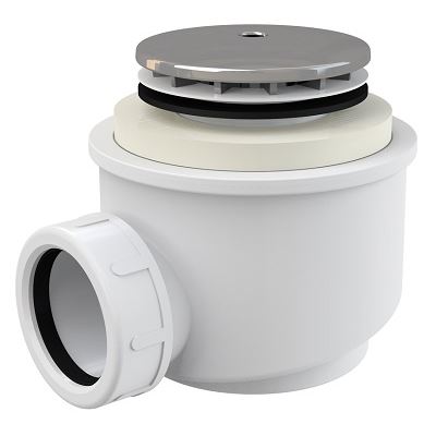 Vaničkový sifon A47CR 50, odpad 40 mm, chrom, Alcadrain A47CR-50