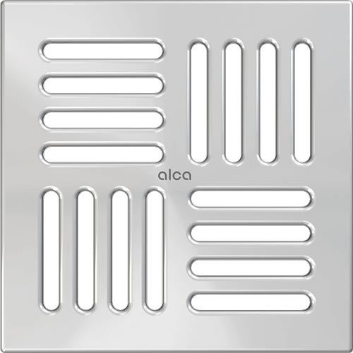 Mřížka podlahové vpusti 143 x 143 mm, nerez, Alcadrain MPV005