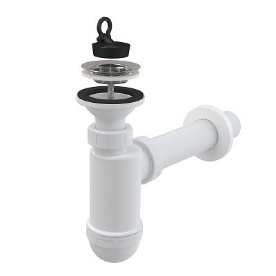 Umyvadlový sifon A41 s výpustí 63 mm, odpad 40 mm, Alcadrain A41