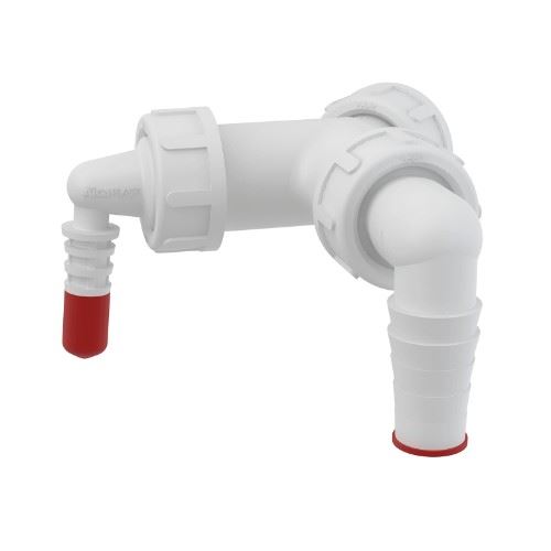 Přípojka dvojitá k sifonu G1" 8-23 × 17-23 mm, Alcadrain P149Z