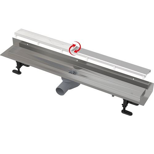 Sprchový odtokový žlab APZ23 DOUBLE 750 mm, Alcadrain