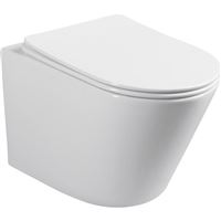 Závěsné WC Aquasyst rimless se sedátkem soft-close, slim