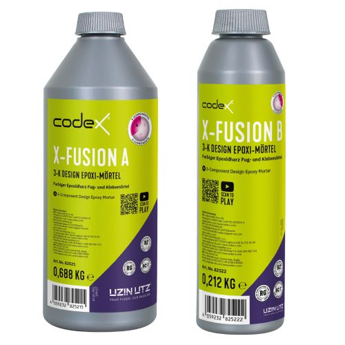 Spárovací epoxidová sada X-Fusion 0,9 kg, složka A B, pryskyřice+ tvrdidlo, CODEX