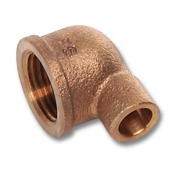 Pájecí koleno 90° CU 4090G d 15 x 1/2", vnitřní závit