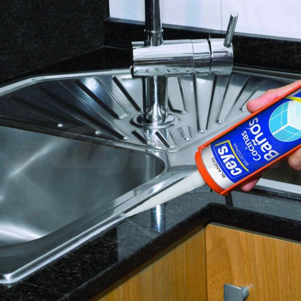 Silikon Ceys, koupelny a kuchyně bílý 280ml