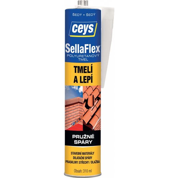 Tmel polyuretanový Ceys, SELLAFLEX šedý 310ml