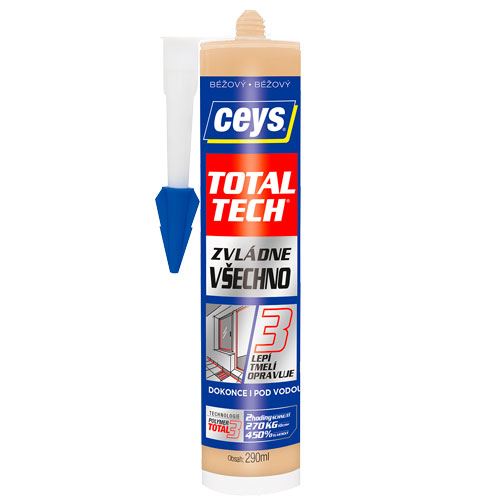 Lepidlo TOTAL TECH béžové 290 ml, Ceys 42507124