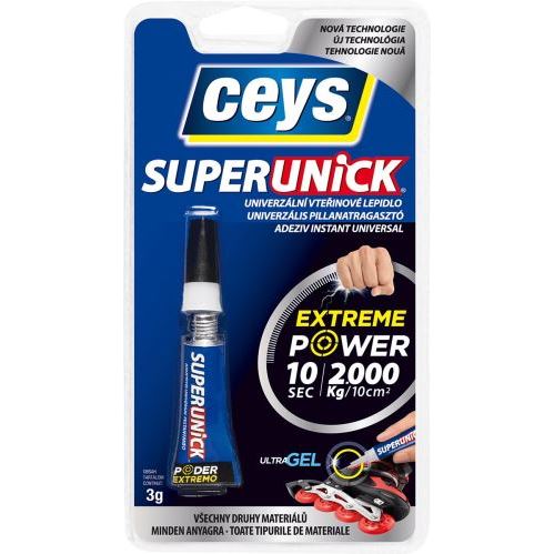 Lepidlo sekundové Ceys, Superunick, gel 3g