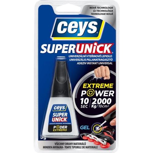 Lepidlo sekundové Ceys, Superunick, gel+ štětec 5g