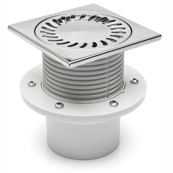 Vpusť podlahová Chuděj, DN 110, PV110N-PR4 spodní