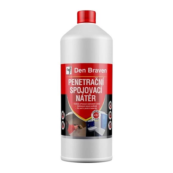 Penetrační a spojovací nátěr Den Braven, 1l lahev