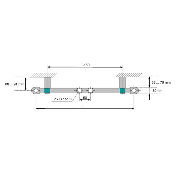 Trubkový radiátor FORMAT Basic M 1222 x 600 mm