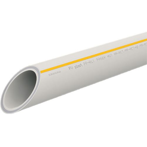 Trubka PP-RCT FASER HOT d 25 x 3,5 PN 20, 4 m tyč, FV-plast AA113025004