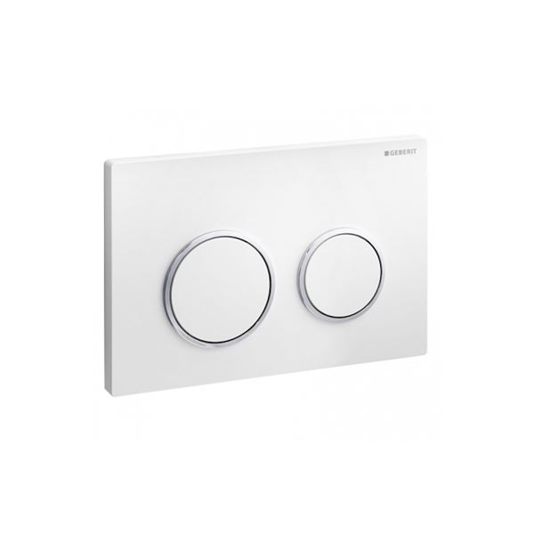 Deska ovládací GEBERIT OMEGA 20 bílá/chrom lesk, 115.085.KJ.1