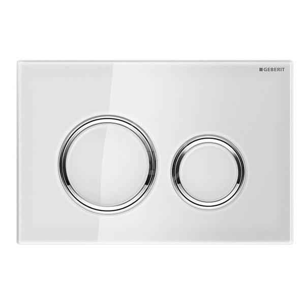 Deska ovládací GEBERIT SIGMA 21 bílá/chrom lesk, 115.884.SI.1