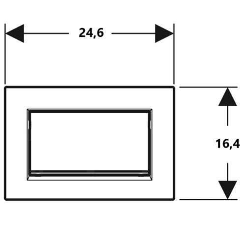 Deska ovládací GEBERIT SIGMA 30 pozlacená, 115.893.45.1
