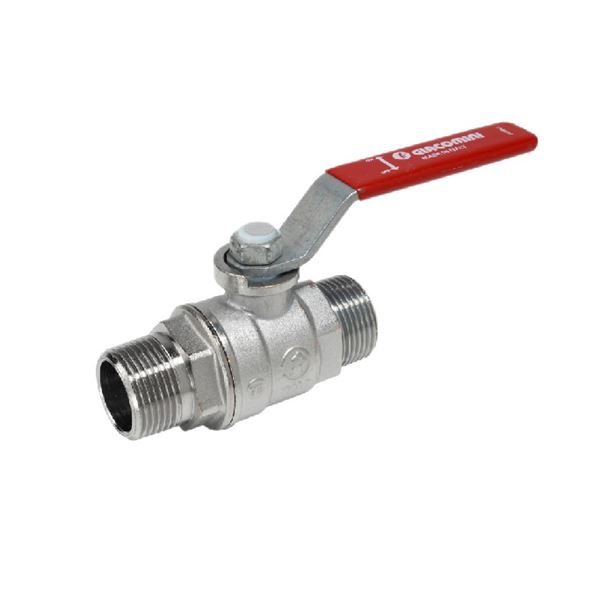 Kulový kohout R253DL MM 1", přímý, páka, voda, Giacomini R253LX005