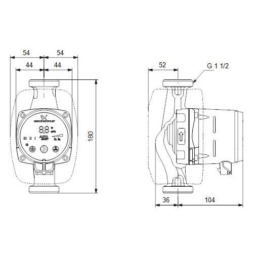 Oběhové čerpadlo ALPHA2 25-40/180, Grundfos 99411165