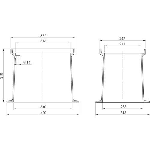 Poklop hydrantový RENKO, PLYN, víko černé, třmen, HECKL
