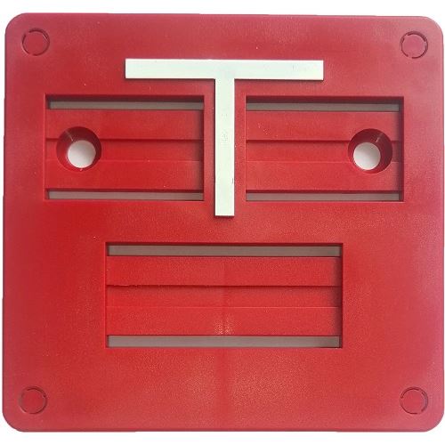 Tabulka orientační HECKL přední 105x100 červená