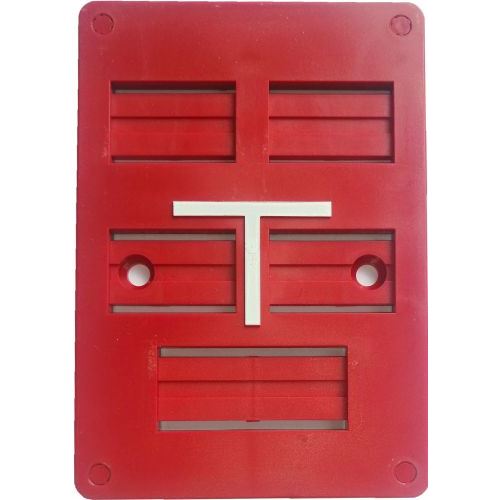 Tabulka orientační HECKL přední 105x150 červená