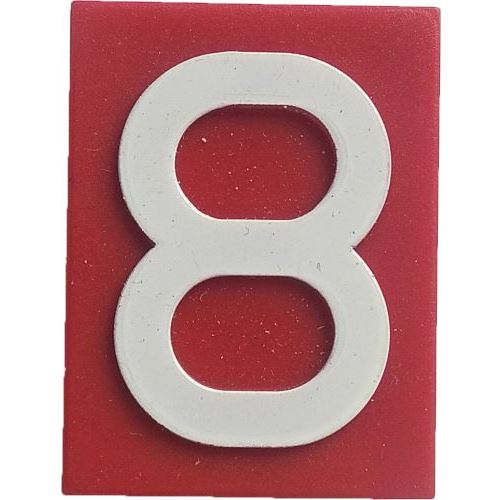 Znak 8 červený HECKL