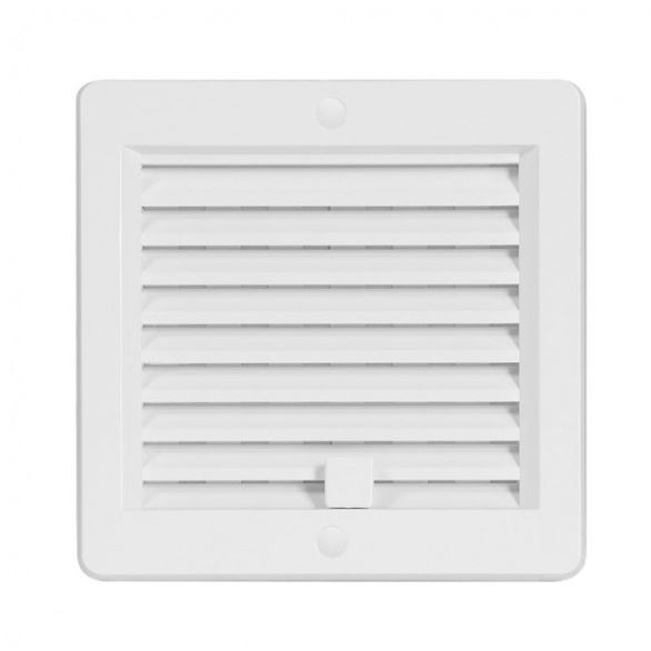 Větrací mřížka 150 x 150 mm, s rámečkem, uzavíratelná, bílá, HACO 0213