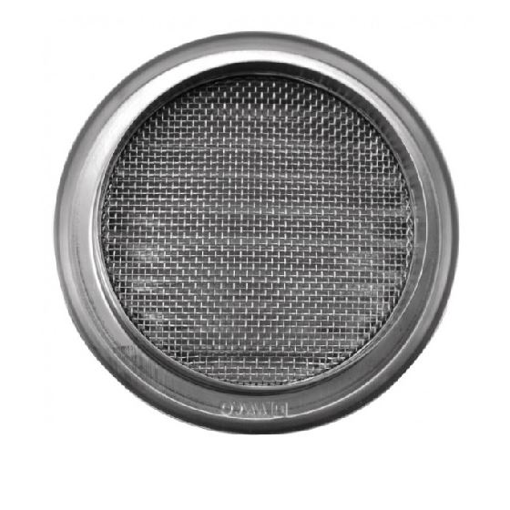 Větrací mřížka nerezová, d 125 mm, se síťovinou, HACO 0705