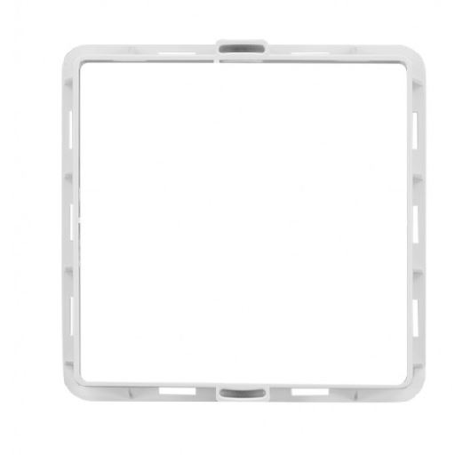 Větrací mřížka nerezová, 200 × 200 mm, s rámečkem a síťovinou, HACO 0707