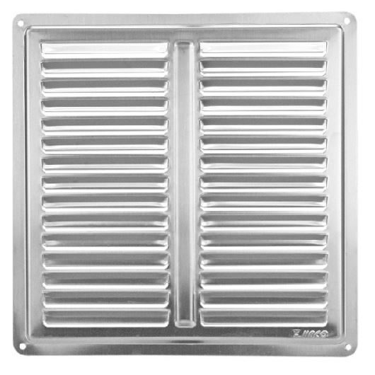 Větrací mřížka nerezová krytka, 200 × 200 mm, HACO 0711