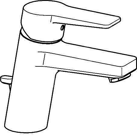 Umyvadlová baterie Twist, chrom, stojánková, Hansa 09092283