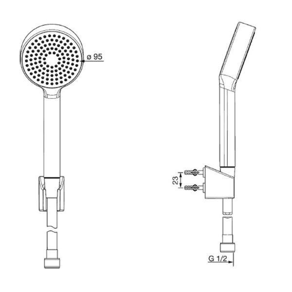 Sprchový set BASICJET 1