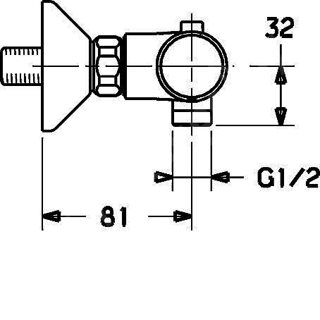 Sprchová baterie HANSAUNITA 150 mm, chrom, nástěnná, termostatická, bez příslušenství, Hansa 58130101
