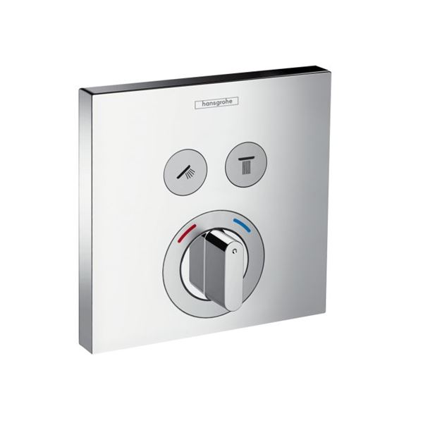 Vanová baterie Shower Select, chrom, podomítková, bez příslušenství, Hansgrohe 15768000
