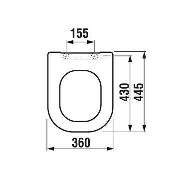 WC sedátko s poklopem Deep, Soft-Close, bílé, Jika H8936113000631