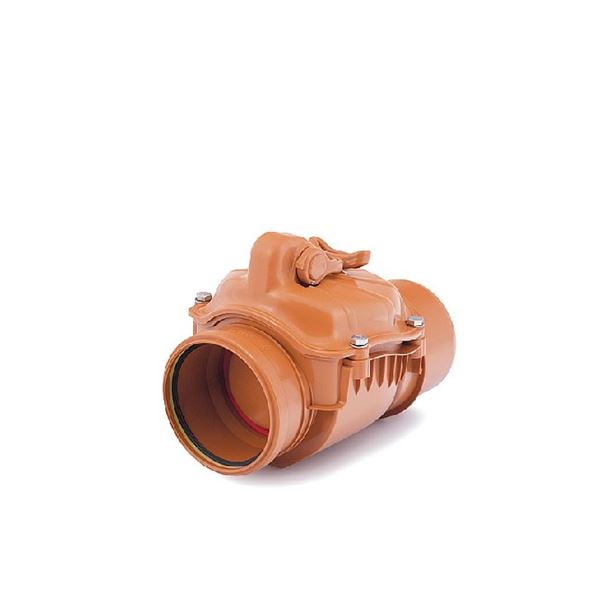 Zpětná klapka KGKLAP 200 mm, s aretací, PVC, kanalizace