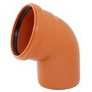 Koleno jednohrdlé KGB 67° 160 mm, PVC, kanalizace