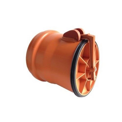 Klapka koncová KG 160 mm, celoplastová, PVC, kanalizace