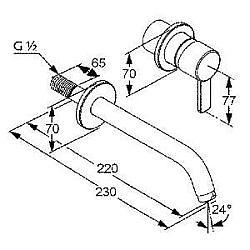 Umyvadlová baterie Zenta, chrom, podomítková, Kludi 382450575