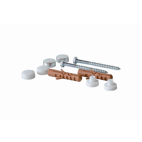 Sada na upevnění WC a bidetů M 6 x 80 mm, H10 nylon, krytka bílá