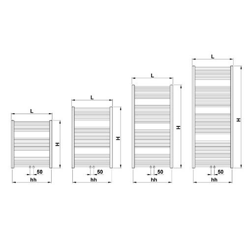 Trubkový radiátor KLTM 1220 x 600 KORADO KORALUX LINEAR COMFORT