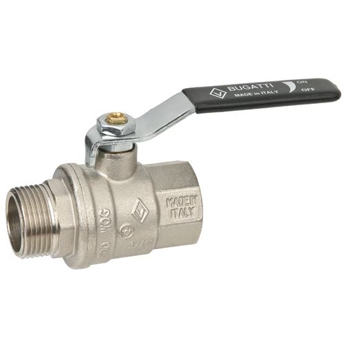 Kohout kulový OREGON 306 MF 6/4", přímý, páka, voda, Bugatti 03060111